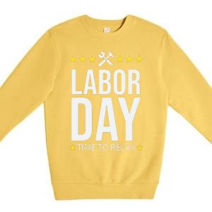 Labor Day Celebration Graphic Premium Crewneck Sweatshirt