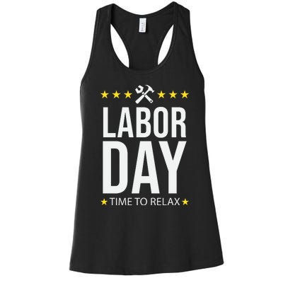 Labor Day Celebration Graphic Women's Racerback Tank