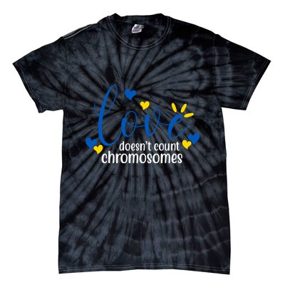Love Doesnt Count Chromosome Down Syndrome Tie-Dye T-Shirt