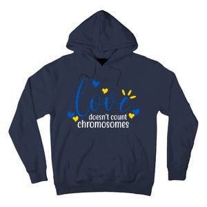 Love Doesnt Count Chromosome Down Syndrome Tall Hoodie