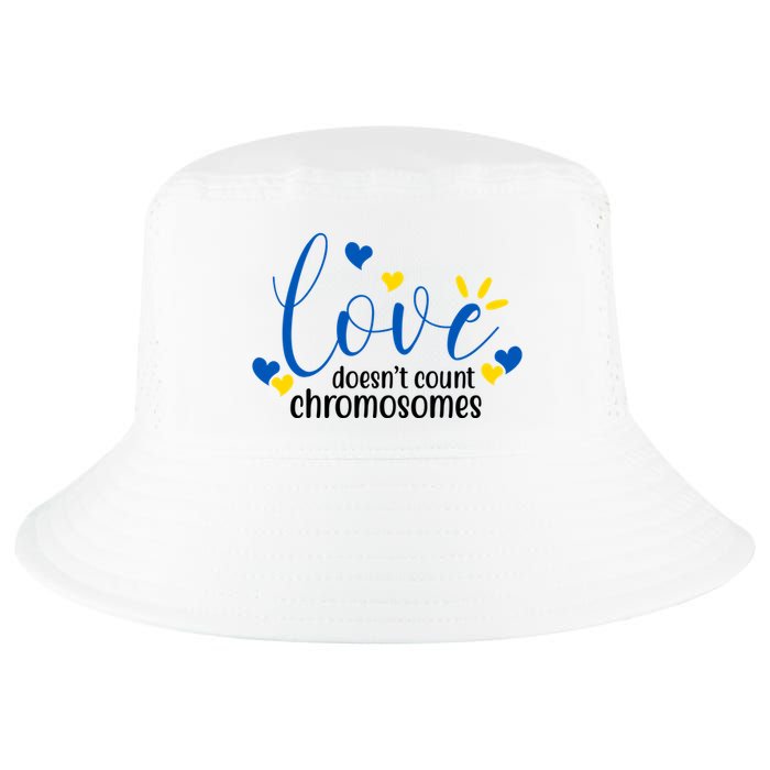 Love Doesnt Count Chromosome Down Syndrome Cool Comfort Performance Bucket Hat