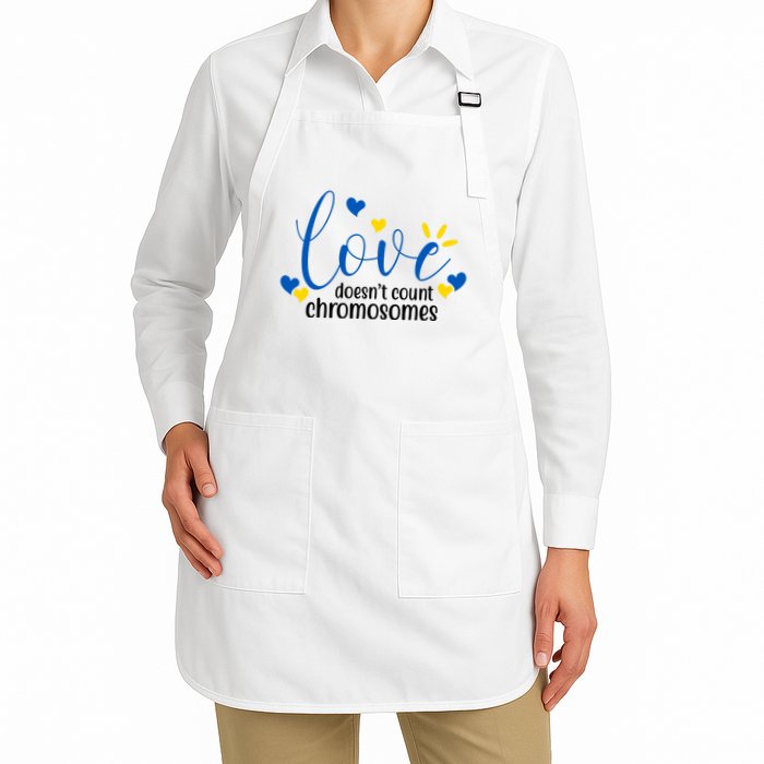 Love Doesnt Count Chromosome Down Syndrome Apron