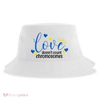 Love Doesnt Count Chromosome Down Syndrome Sustainable Bucket Hat