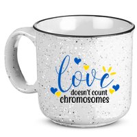 Love Doesnt Count Chromosome Down Syndrome 15oz Campfire Ceramic Mug
