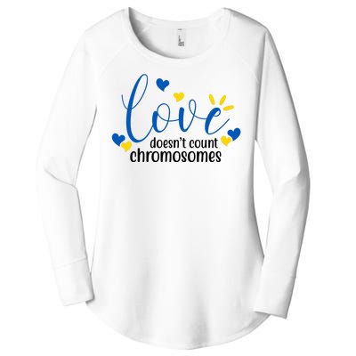 Love Doesnt Count Chromosome Down Syndrome Women's Perfect Tri Tunic Long Sleeve Shirt