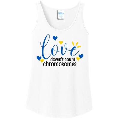 Love Doesnt Count Chromosome Down Syndrome Ladies Essential Tank