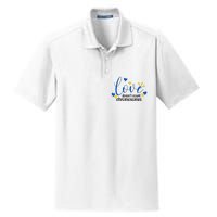 Love Doesnt Count Chromosome Down Syndrome Dry Zone Grid Polo