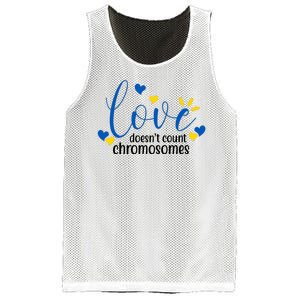 Love Doesnt Count Chromosome Down Syndrome Mesh Reversible Basketball Jersey Tank