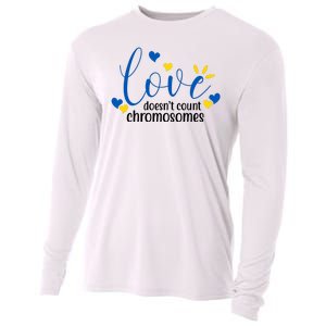 Love Doesnt Count Chromosome Down Syndrome Cooling Performance Long Sleeve Crew