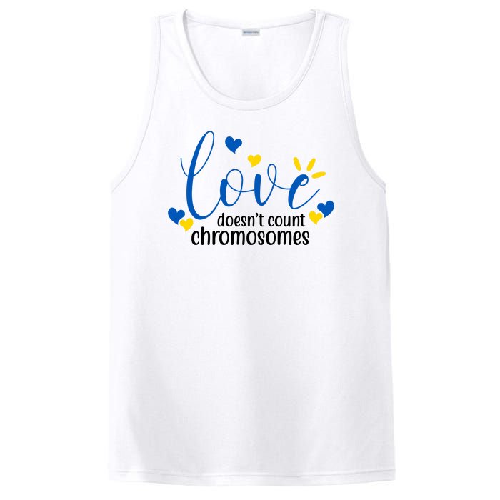 Love Doesnt Count Chromosome Down Syndrome PosiCharge Competitor Tank