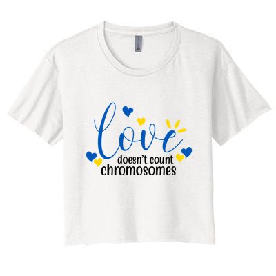 Love Doesnt Count Chromosome Down Syndrome Crop Top
