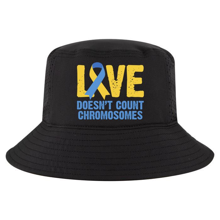 Love Doesn't Count Chromosomes Down Syndrome Cool Comfort Performance Bucket Hat