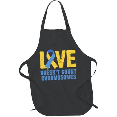 Love Doesn't Count Chromosomes Down Syndrome Apron