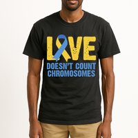 Love Doesn't Count Chromosomes Down Syndrome Tall T-Shirt