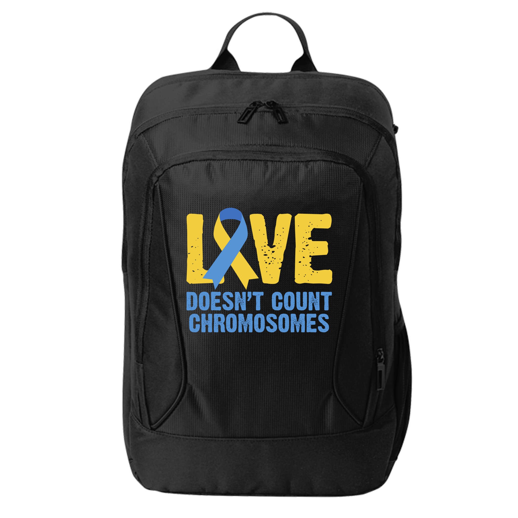Love Doesn't Count Chromosomes Down Syndrome City Backpack