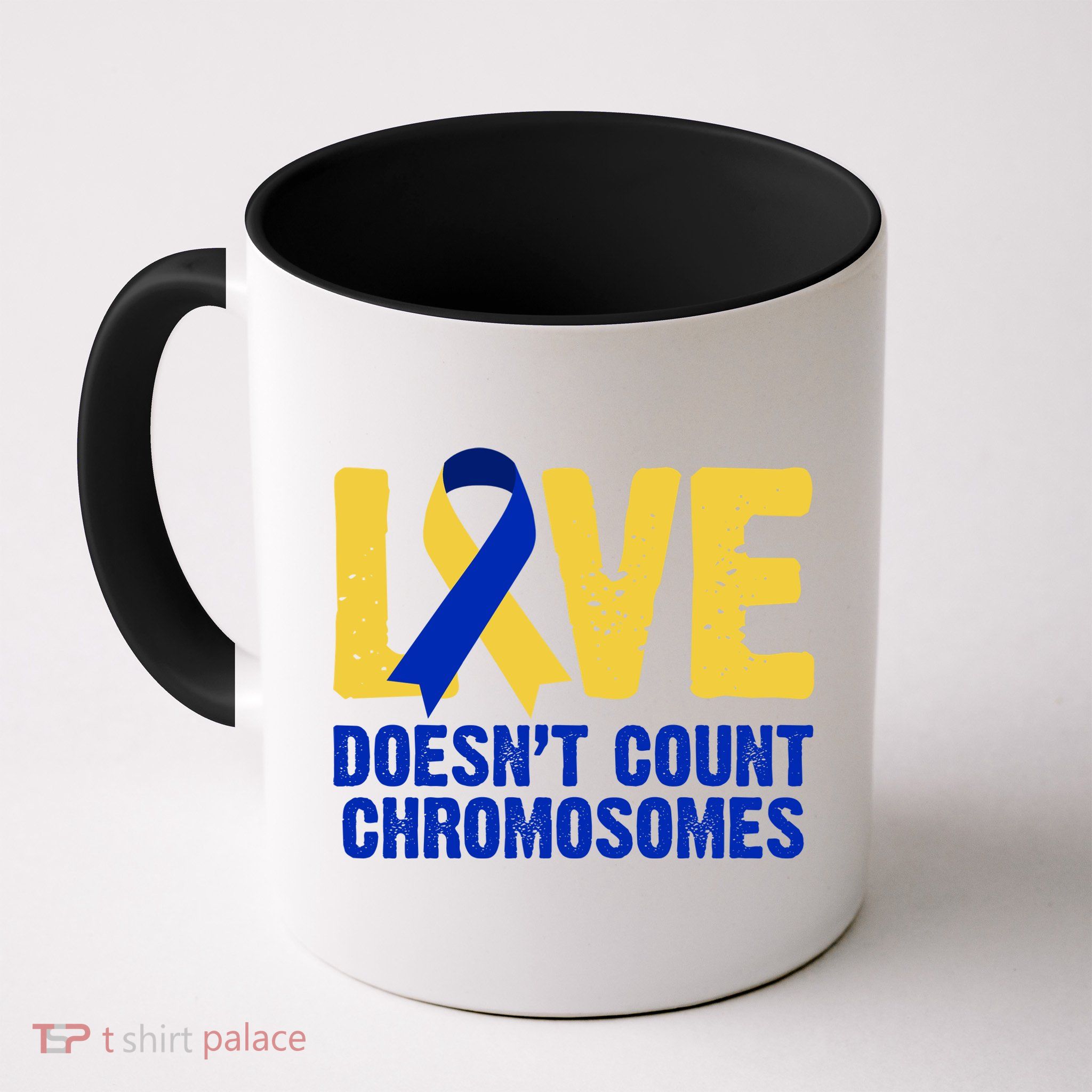 Love Doesn't Count Chromosomes Down Syndrome Mug