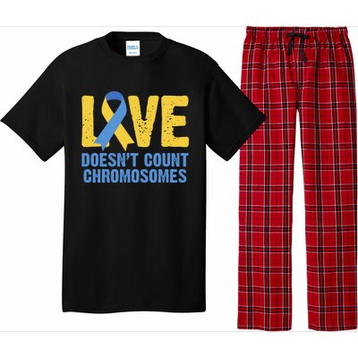 Love Doesn't Count Chromosomes Down Syndrome Pajama Set