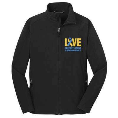 Love Doesn't Count Chromosomes Down Syndrome Core Soft Shell Jacket