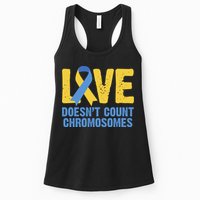 Love Doesn't Count Chromosomes Down Syndrome Womens Tank Top