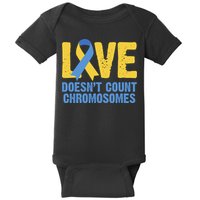 Love Doesn't Count Chromosomes Down Syndrome Baby Bodysuit