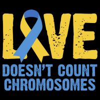 Love Doesn't Count Chromosomes Down Syndrome Baby Bodysuit