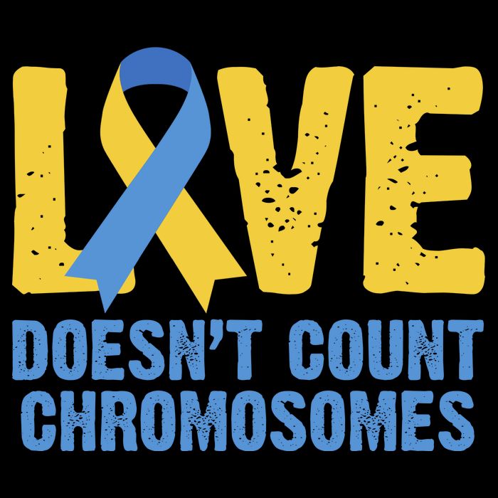 Love Doesn't Count Chromosomes Down Syndrome Baby Bodysuit