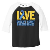 Love Doesn't Count Chromosomes Down Syndrome Toddler Fine Jersey T-Shirt