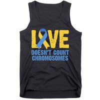 Love Doesn't Count Chromosomes Down Syndrome Tank Top