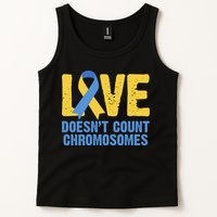 Love Doesn't Count Chromosomes Down Syndrome Tank Top