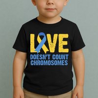 Love Doesn't Count Chromosomes Down Syndrome Toddler T-Shirt
