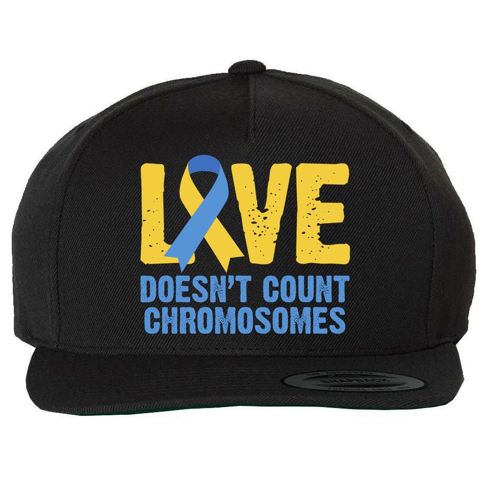 Love Doesn't Count Chromosomes Down Syndrome Wool Snapback Cap