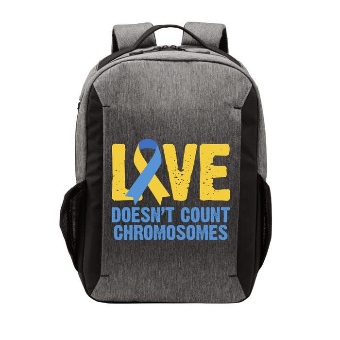 Love Doesn't Count Chromosomes Down Syndrome Vector Backpack