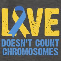 Love Doesn't Count Chromosomes Down Syndrome Vector Backpack