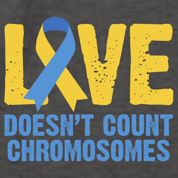 Love Doesn't Count Chromosomes Down Syndrome Vector Backpack