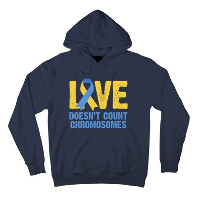 Love Doesn't Count Chromosomes Down Syndrome Hoodie