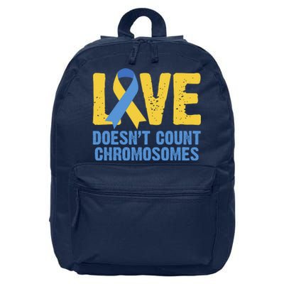 Love Doesn't Count Chromosomes Down Syndrome 16 in Basic Backpack