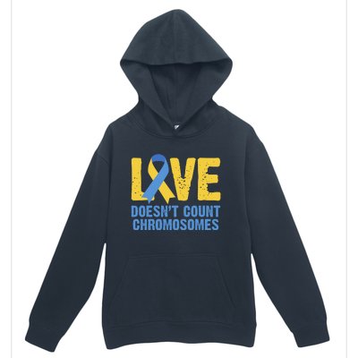 Love Doesn't Count Chromosomes Down Syndrome Urban Pullover Hoodie