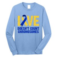 Love Doesn't Count Chromosomes Down Syndrome Long Sleeve Shirt