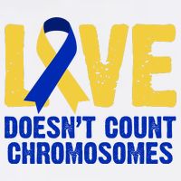 Love Doesn't Count Chromosomes Down Syndrome Garment-Dyed Sweatshirt