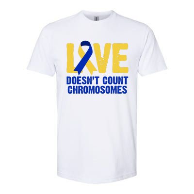 Love Doesn't Count Chromosomes Down Syndrome Softstyle CVC T-Shirt