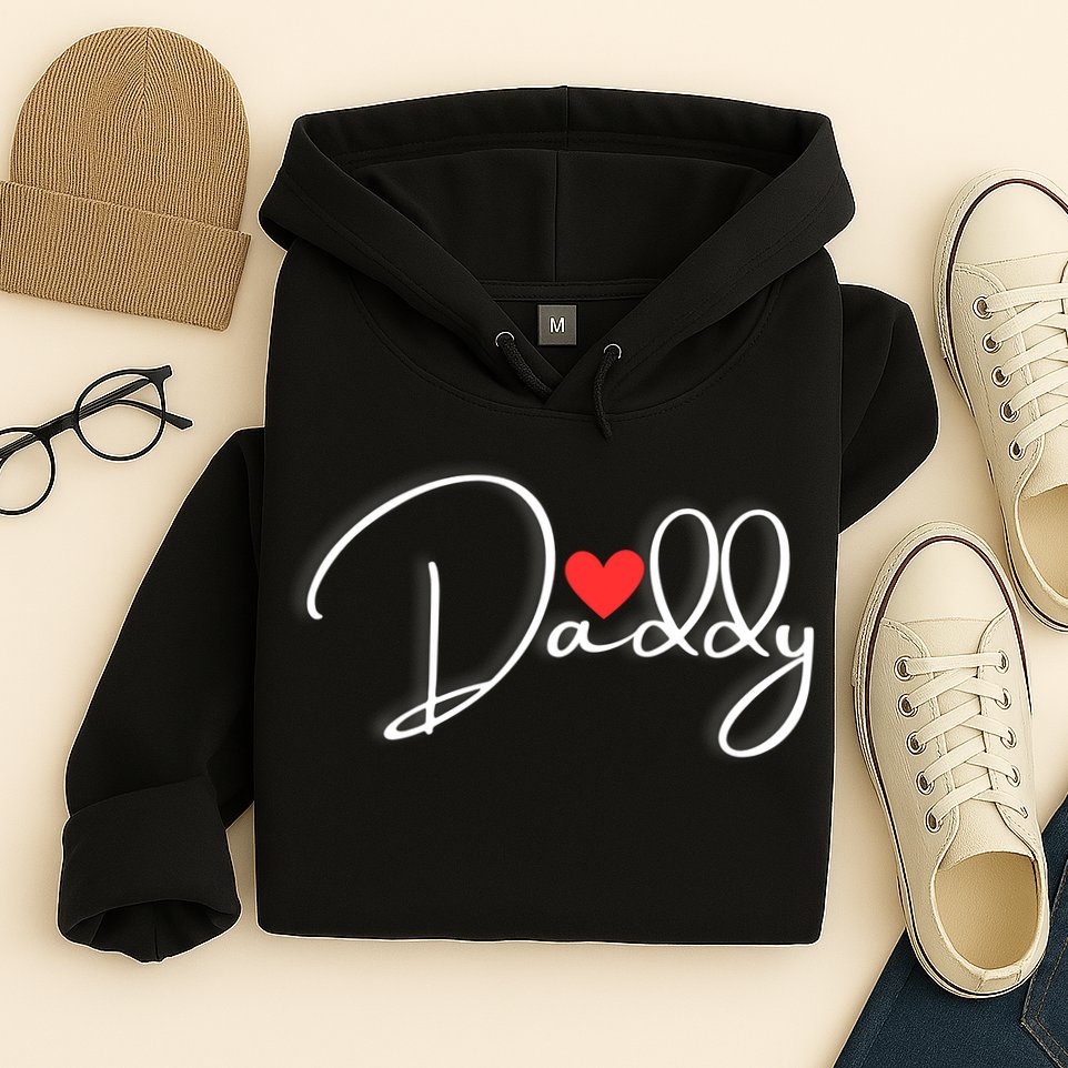 Love Daddy Cute Fathers Day Gift Hoodie