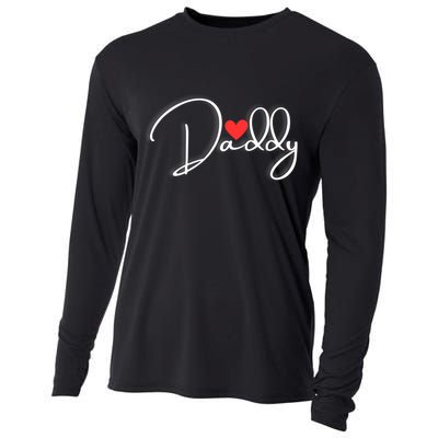 Love Daddy Cute Fathers Day Gift Cooling Performance Long Sleeve Crew