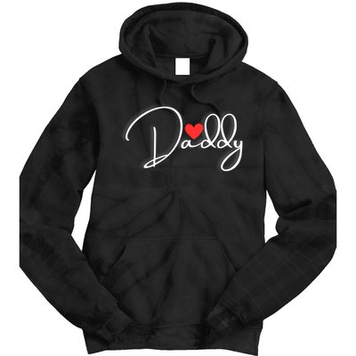 Love Daddy Cute Fathers Day Gift Tie Dye Hoodie