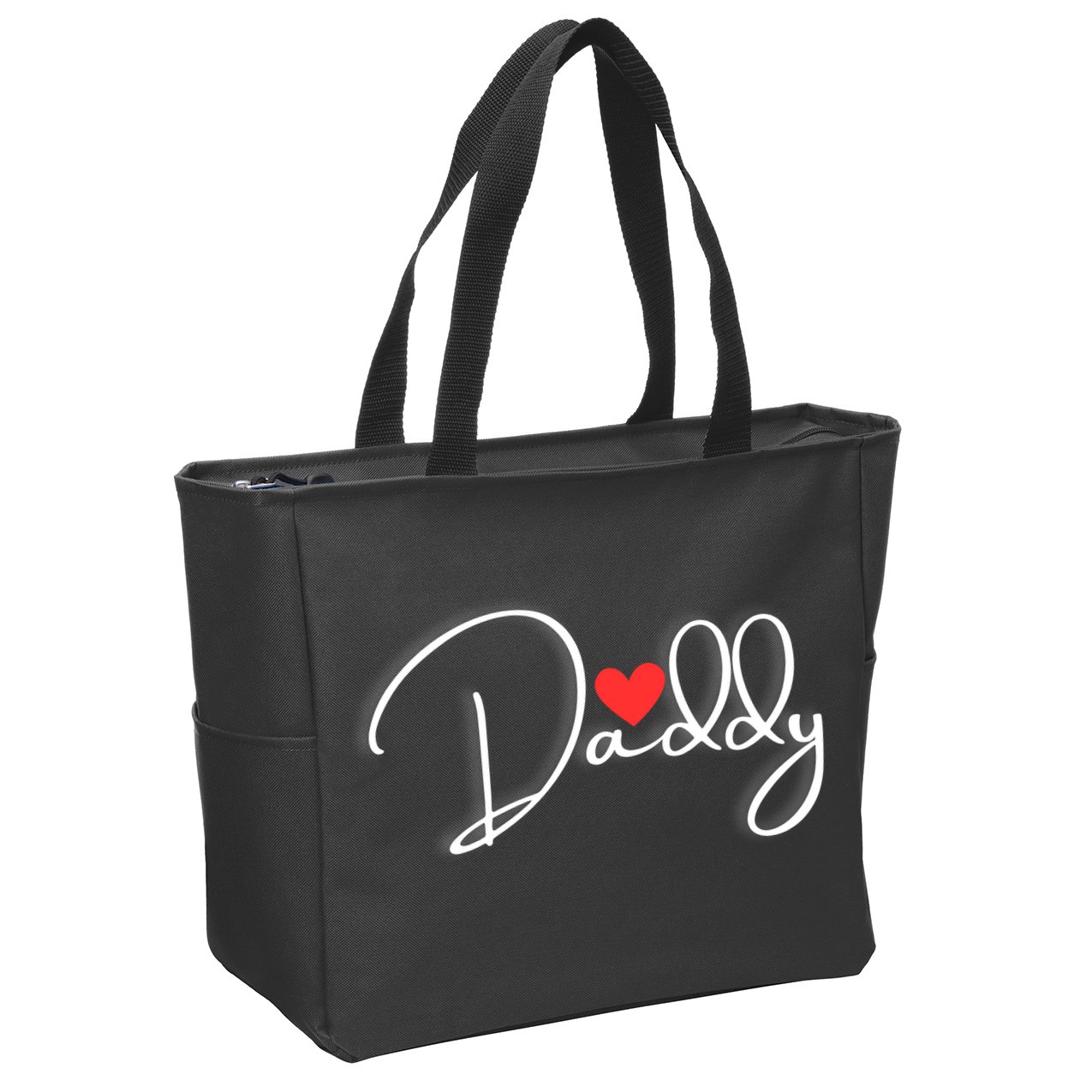 Love Daddy Cute Fathers Day Gift Zip Tote Bag