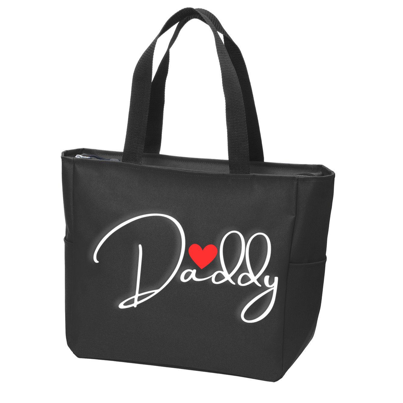 Love Daddy Cute Fathers Day Gift Zip Tote Bag