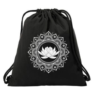 Lotus Dala Circle Pure Yoga Meditation Gift Drawstring Bag