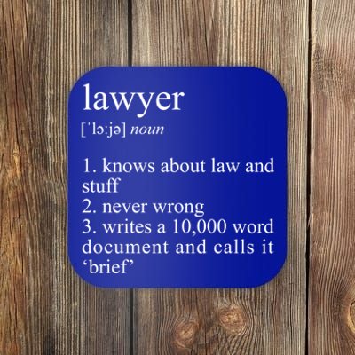 Lawyer Definition Cool Gift Funny Law School Meaningful Gift Coaster