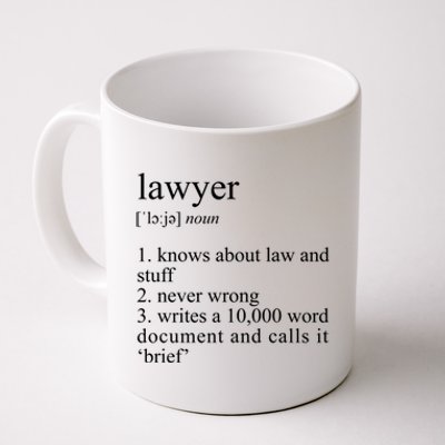 Lawyer Definition Cool Gift Funny Law School Meaningful Gift Coffee Mug