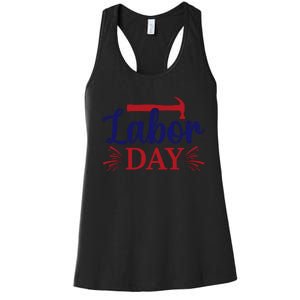 Labor Day Celebration Graphic Women's Racerback Tank