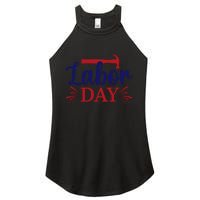 Labor Day Celebration Graphic Women's Perfect Tri Rocker Tank